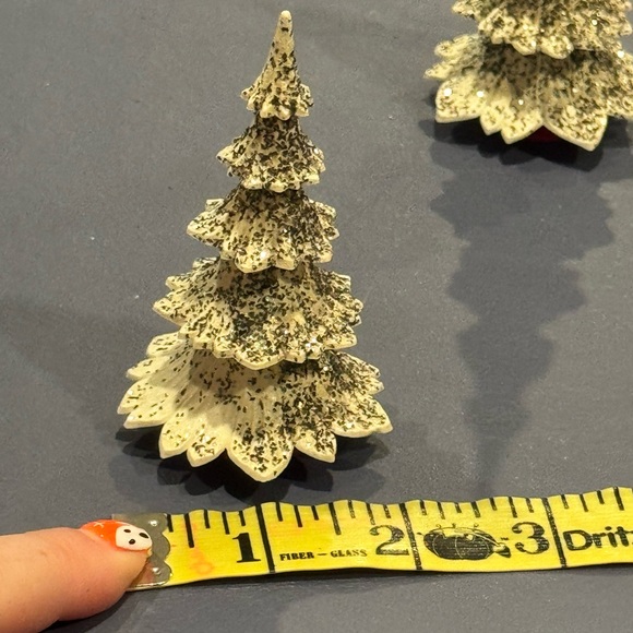 Vintage West Germany Tree Christmas
Ornament Celluloid Pine Tree Mica - Picture 9 of 10